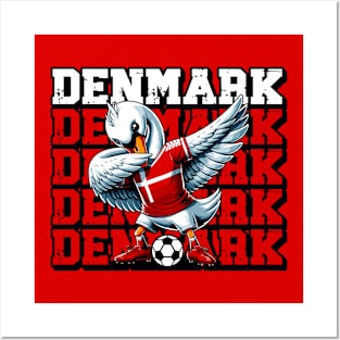 Denmark Team Pride Tee - Swan Soccer Star Posters and Art